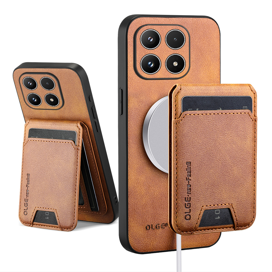 Leather Wallet Card Holder Phone Cover - Cüzdan Kart Tutucu Telefon Kılıfı Xiaomi