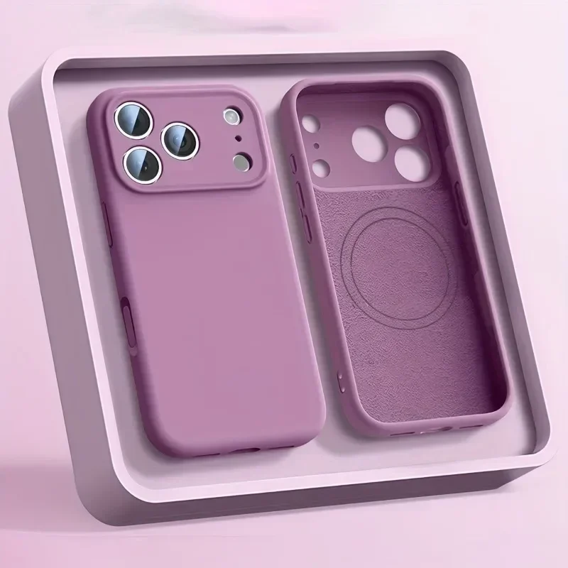 Liquid Silicone Magnetic Phone Case - Magsafe Manyetik Şarjlı Telefon Kılıfı İçin