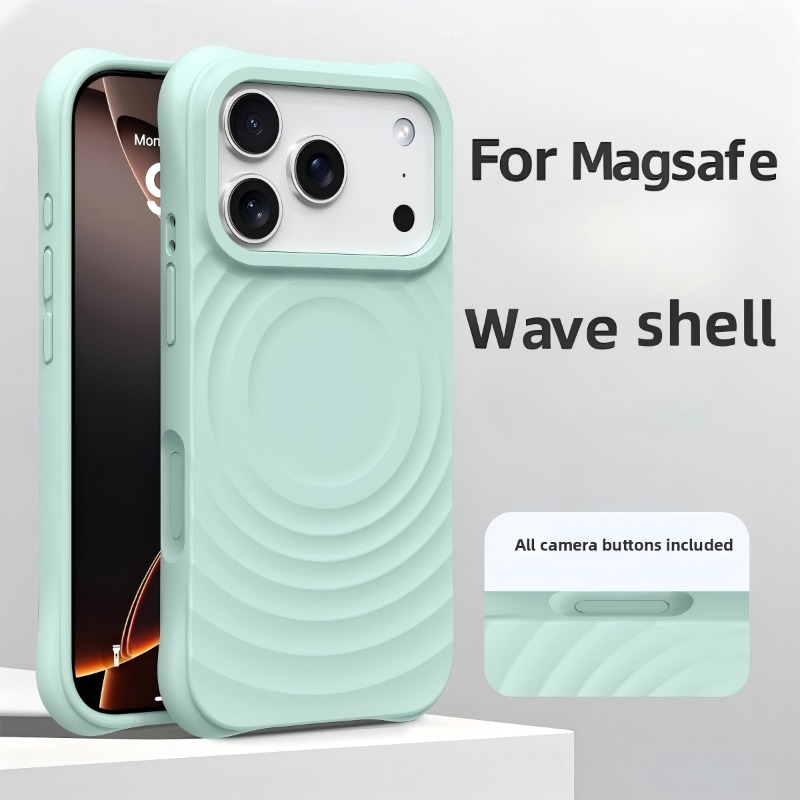 Liquid Silicone Magnetic Phone Case - Yeni Resmi Sıvı Silikon Su Dalgası