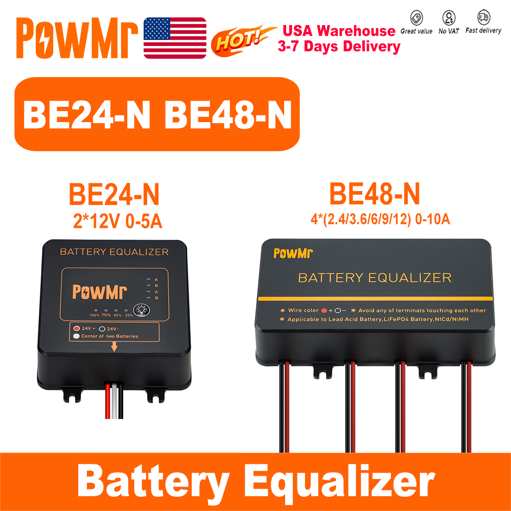 Power Banks - PowMr ABD 24V 48V Akü Dengeleyici