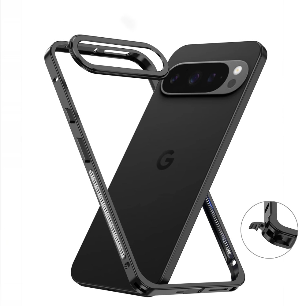 Metal Bumper Aluminum Frame Case - Google Pixel 10 9 8 Pro
