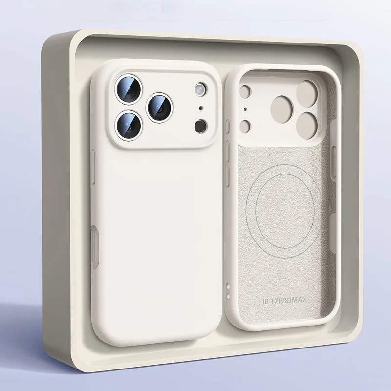 Liquid Silicone Magnetic Phone Case - iPhone 17 16 15 14 13