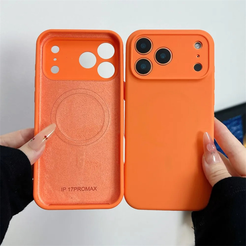 Liquid Silicone Magnetic Phone Case - iPhone 18 17 16 15 14
