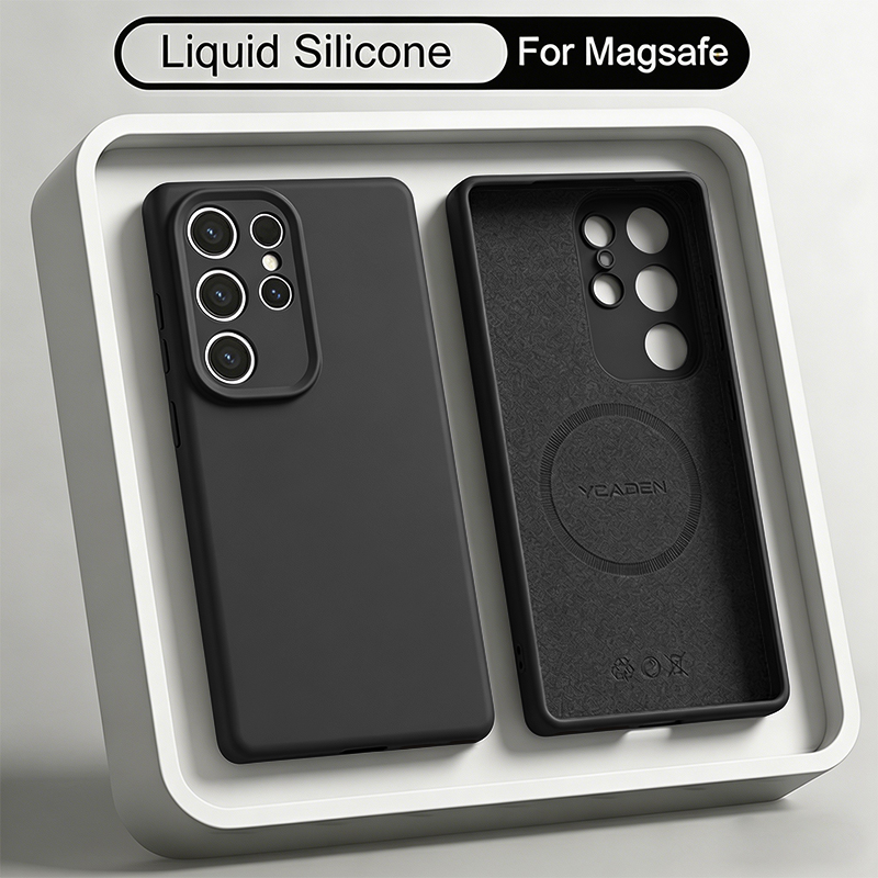 Liquid Silicone Magnetic Phone Case - Manyetik Sıvı Silikon Yumuşak Telefon Kılıfı