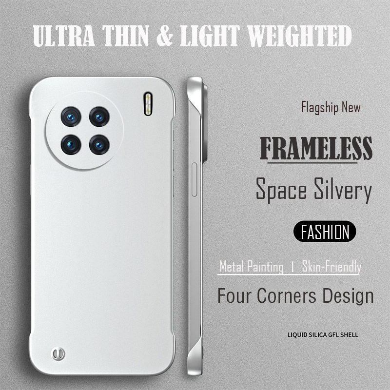 Ultra Thin Frameless Phone Cover - Metal Yüzey Boyama Ultra Ince Çerçevesiz