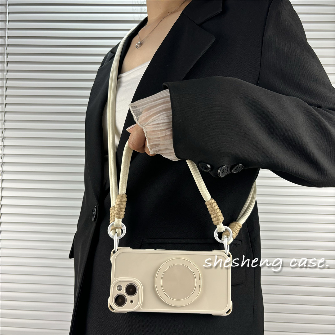 Crossbody Lanyard Neck Strap Case - Crossbody Kordon Telefon Kılıfı Xiaomi 17