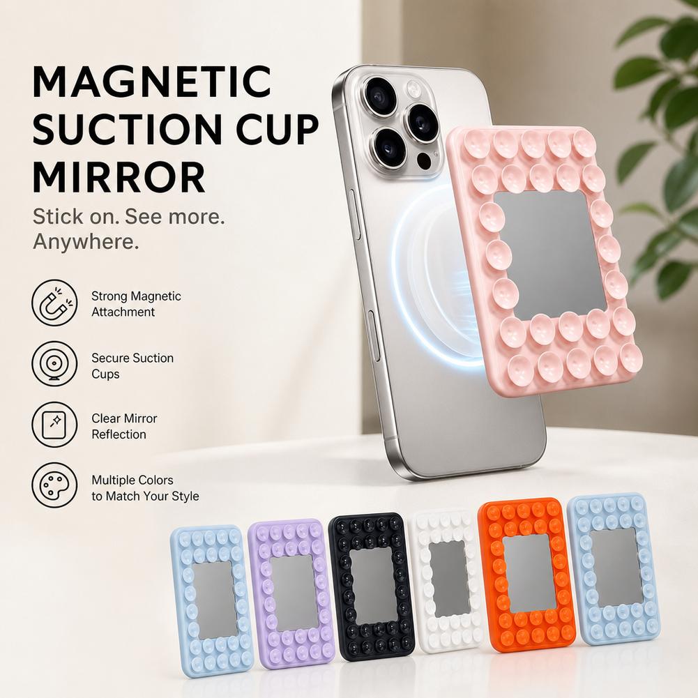 Phone Stands - Manyetik Vakumlu Telefon Tutucu, Aynalı, MagSafe