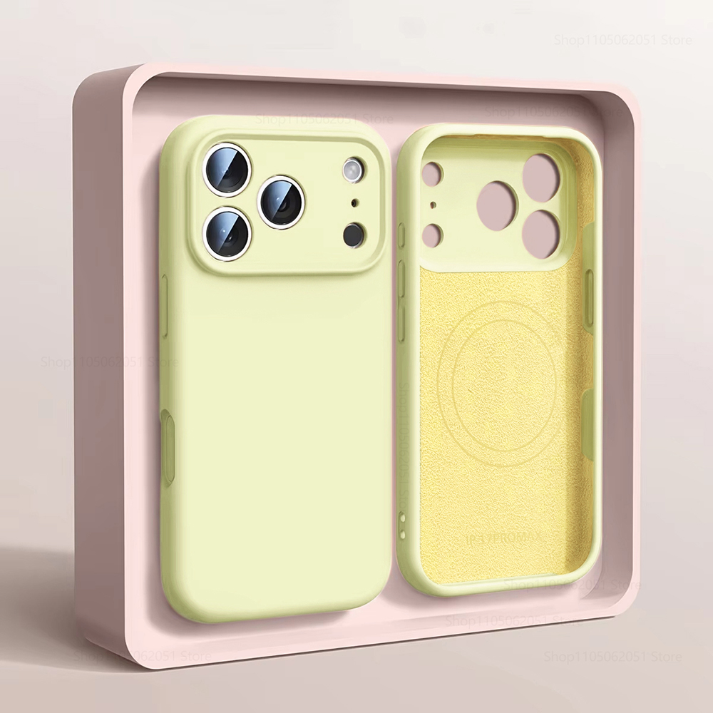 Liquid Silicone Magnetic Phone Case - Magsafe Manyetik Telefon Kılıfı iPhone 17