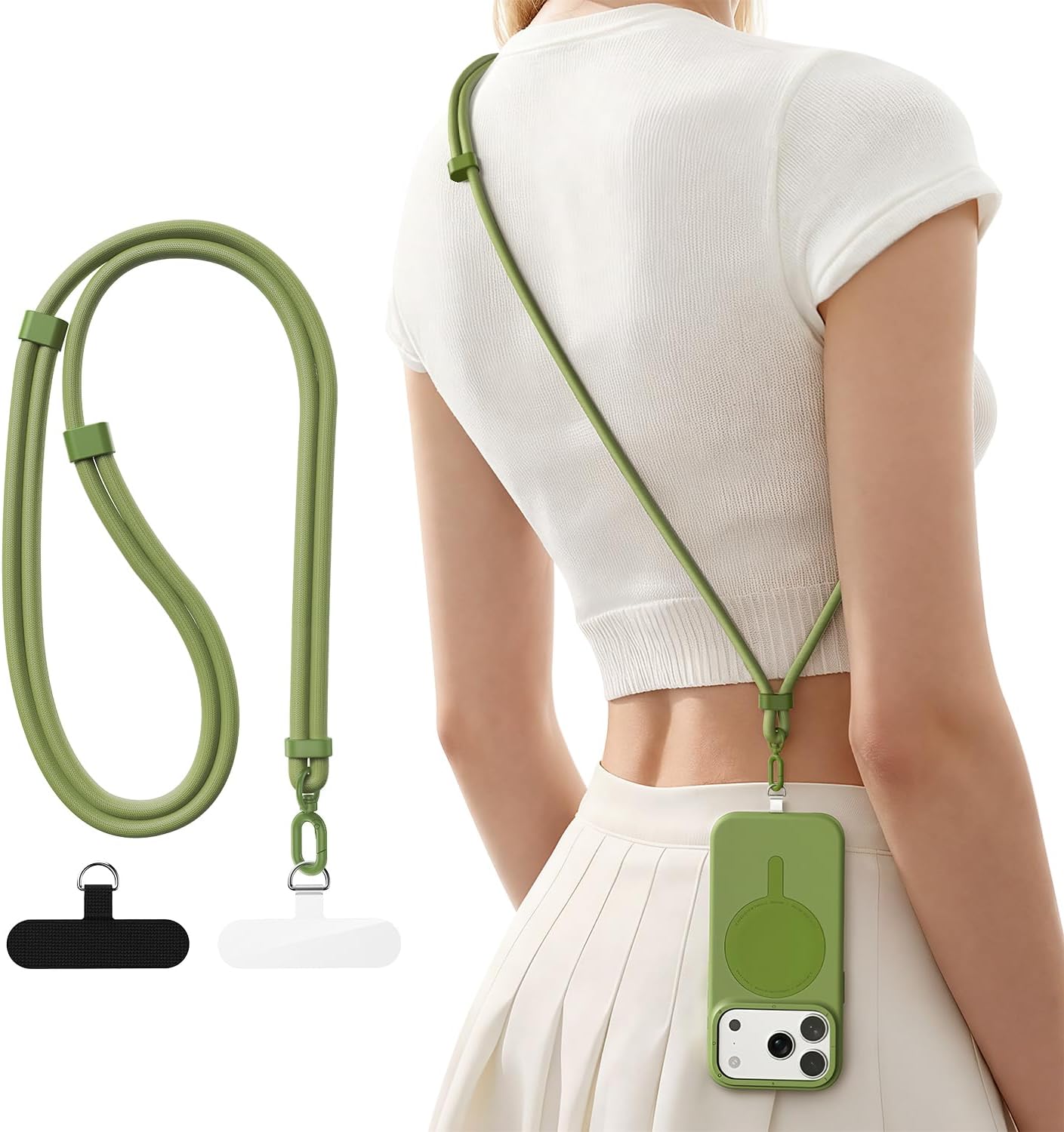 Crossbody Lanyard Neck Strap Case - 2 TPU Telefon Askılı Telefon Kordonu,