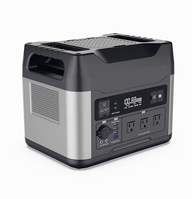 Power Banks - 3000W LiFePO4 Pil Yedeklemeli, AC Prizli,