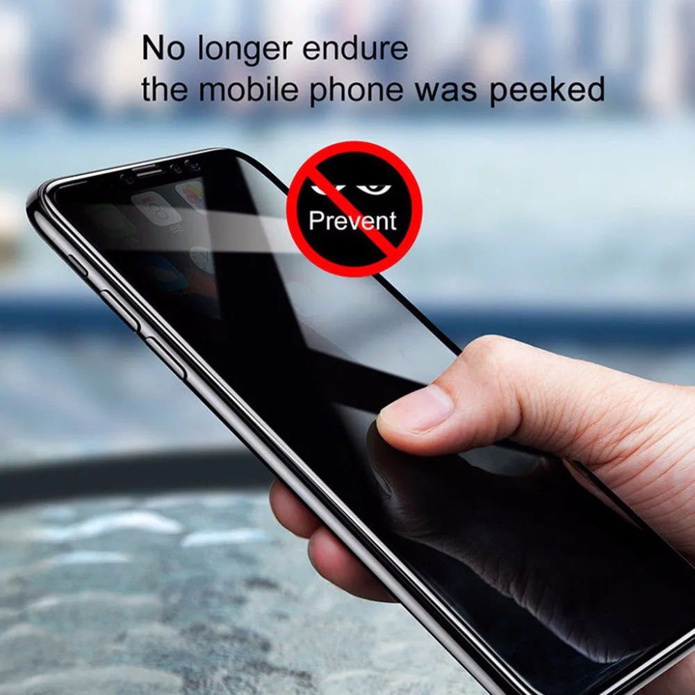 Anti Spy Privacy Glass Case - Huawei p30 için anti-casus temperli cam