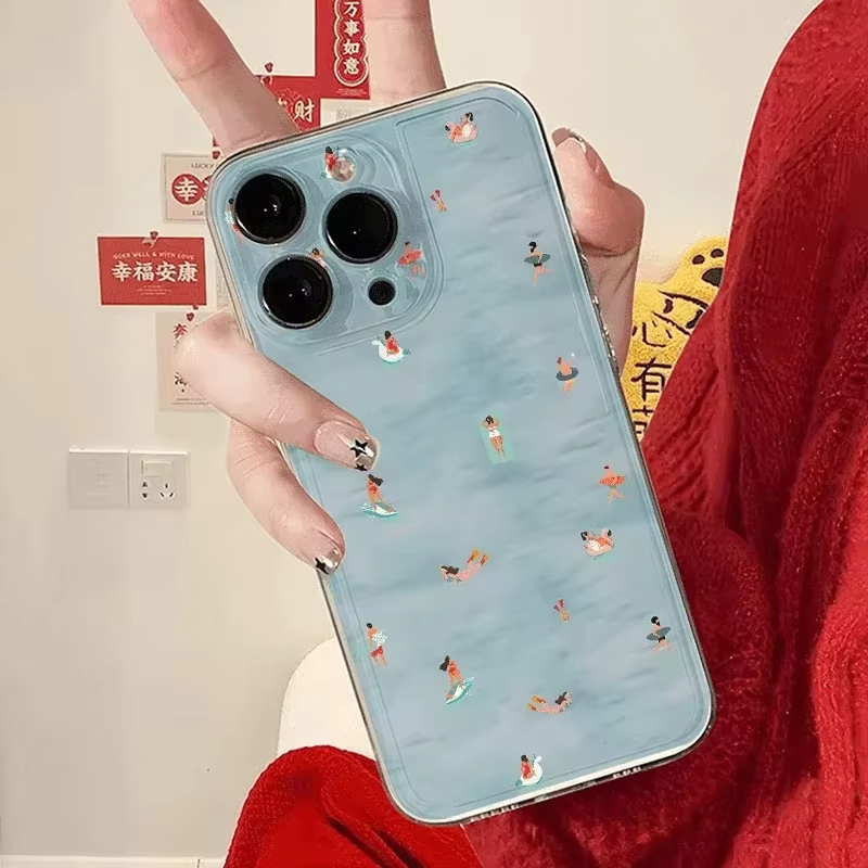 Yazlık Yüzme Desenli Telefon K - Clear Shockproof Bumper Case incelemesi ve fiyatı