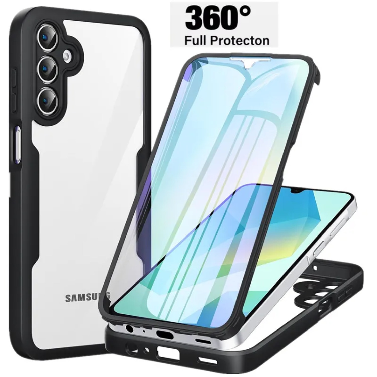 Ağır Hizmet Şeffaf 360° °   Ta - Heavy Duty 360 Full Body Protective Case incelemesi ve fiyatı