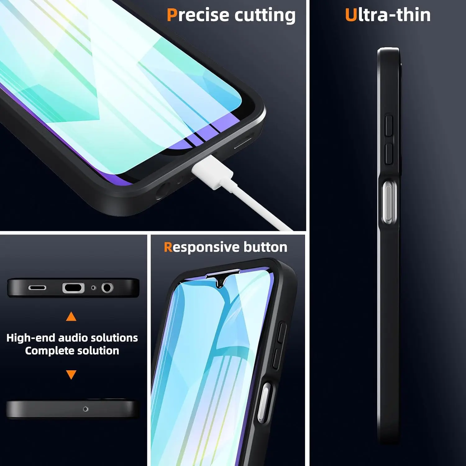 Ağır Hizmet Şeffaf 360° °   Ta - Heavy Duty 360 Full Body Protective Case incelemesi ve fiyatı