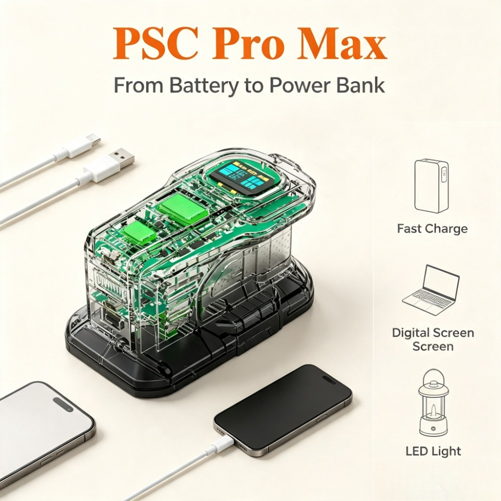 PSC Pro Max Ryobi 18V ONE+ Pil - Power Banks incelemesi ve fiyatı