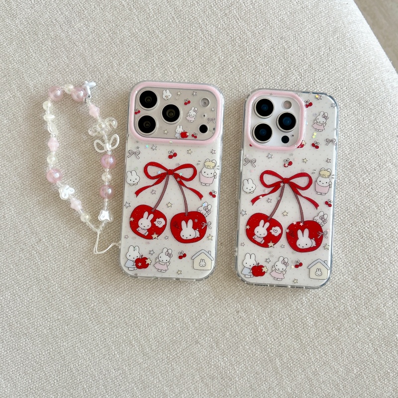 Sevimli çizgi film tatlı kiraz - Cute Cartoon Wrist Strap Silicone Case incelemesi ve fiyatı
