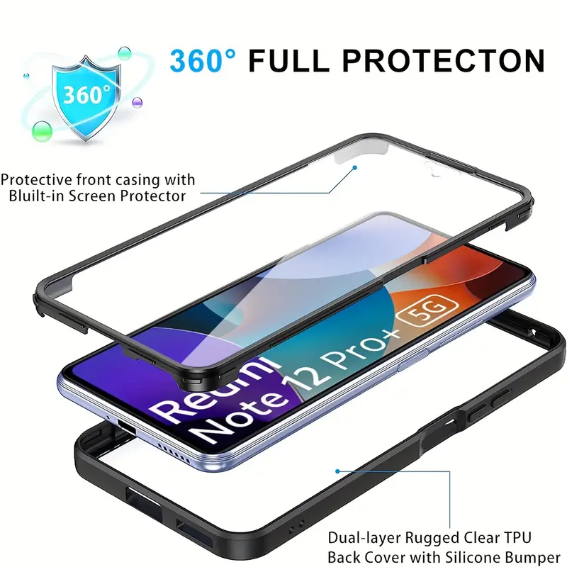 360 tam vücut şeffaf kılıf Xia - Heavy Duty 360 Full Body Protective Case incelemesi ve fiyatı