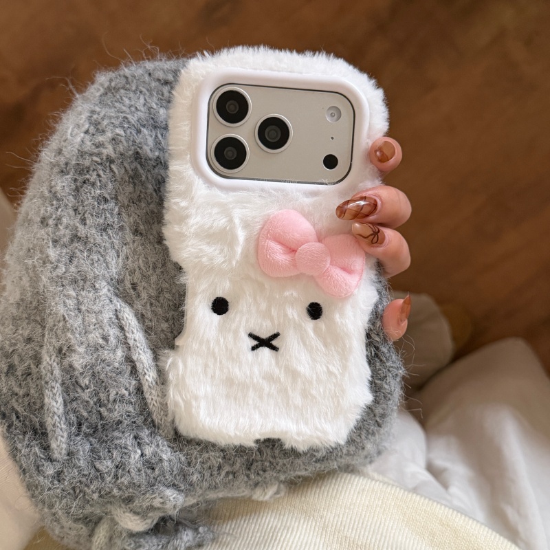 Sevimli Karikatür Beyaz Tüylü  - Cute Cartoon Wrist Strap Silicone Case incelemesi ve fiyatı