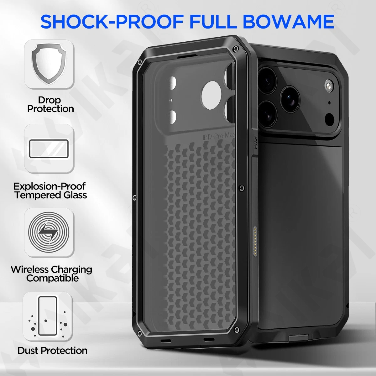 iPhone 17 16 15 14 13 12 11 Pr - Heavy Duty 360 Full Body Protective Case incelemesi ve fiyatı