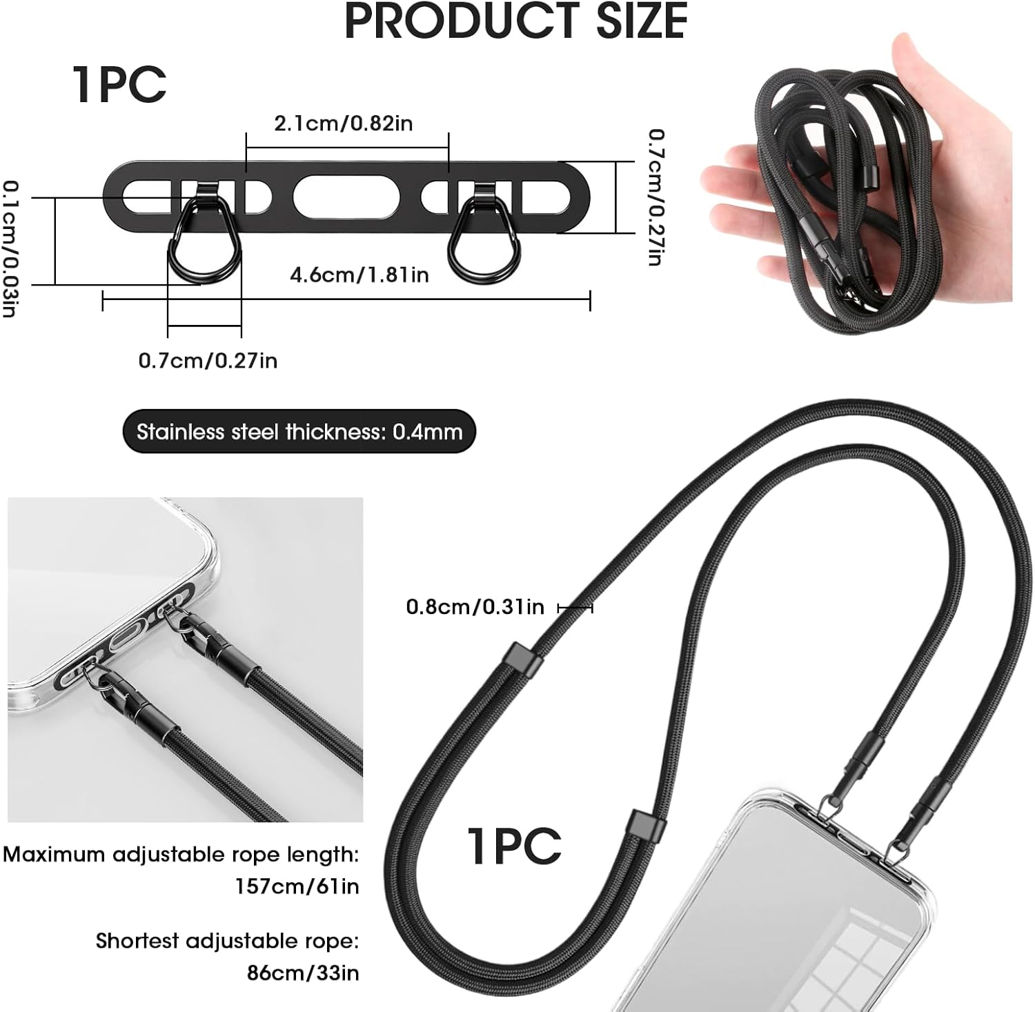 Cep Telefonu Kordonu, Yükselti - Crossbody Lanyard Neck Strap Case incelemesi ve fiyatı