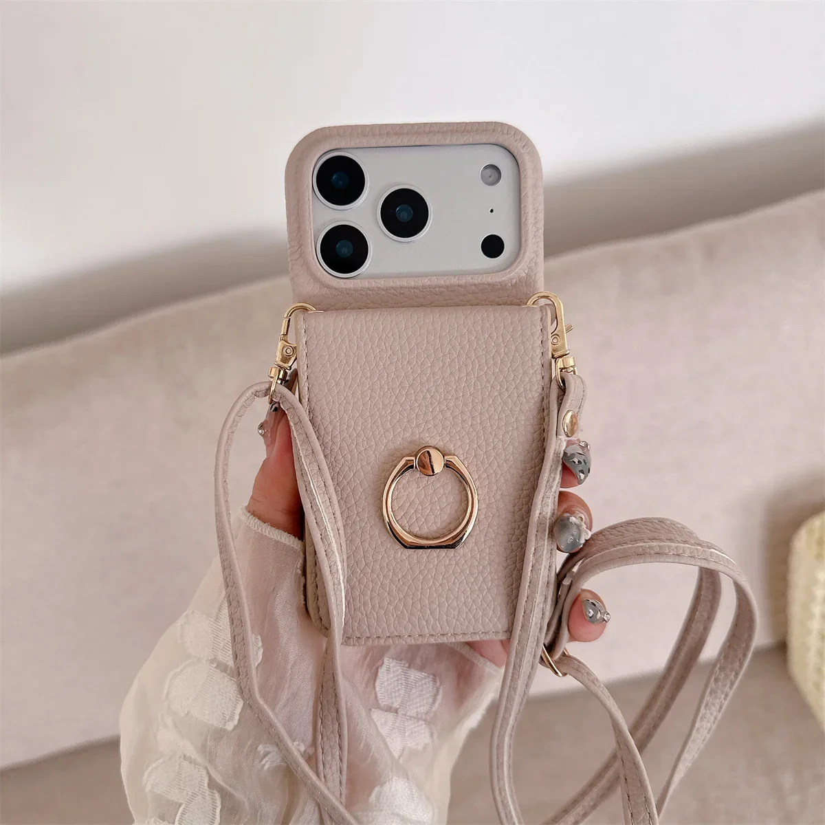 iPhone 17 Air 16E 15 14 Plus 1 - Leather Wallet Card Holder Phone Cover incelemesi ve fiyatı