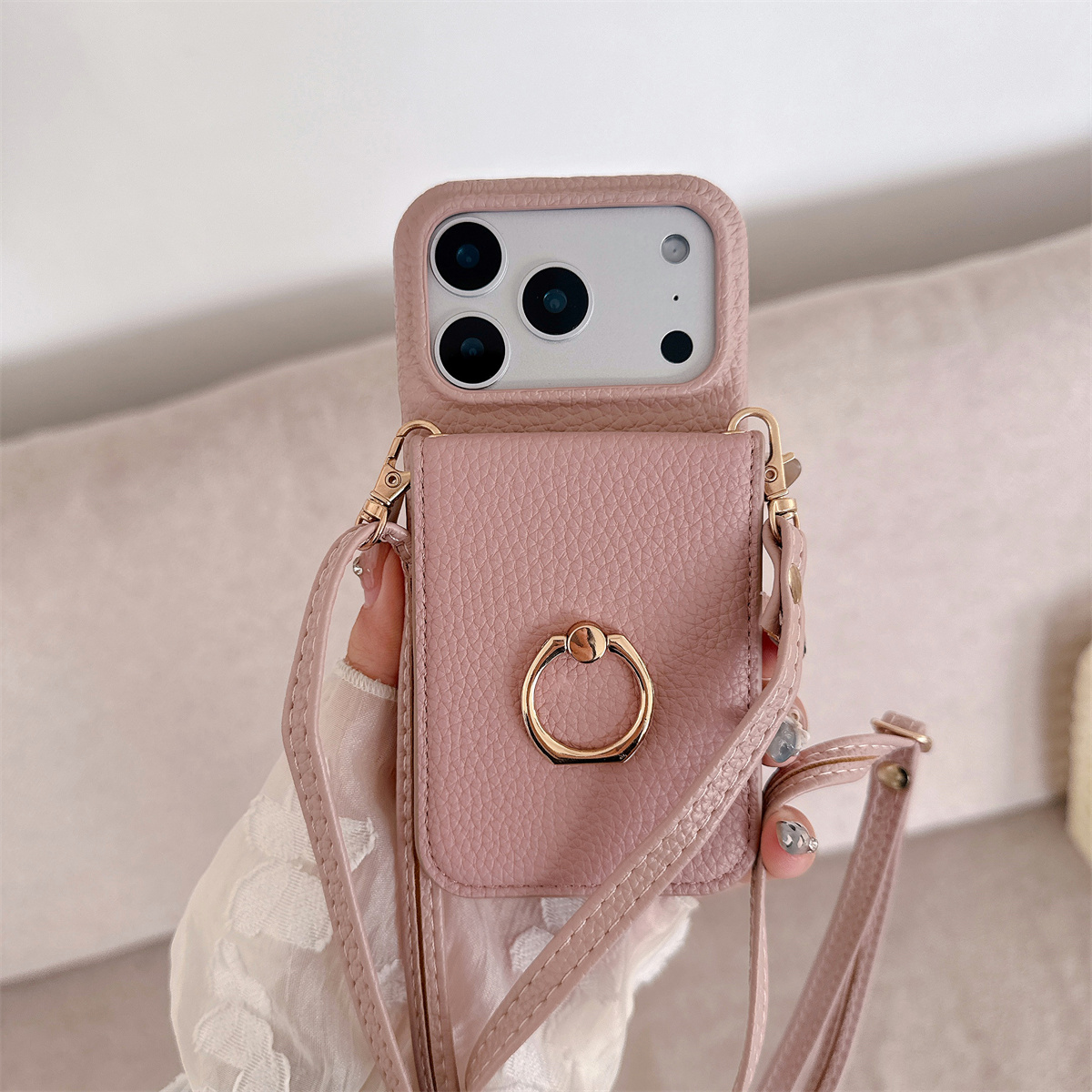 iPhone 17 Air 16E 15 14 Plus 1 - Leather Wallet Card Holder Phone Cover incelemesi ve fiyatı