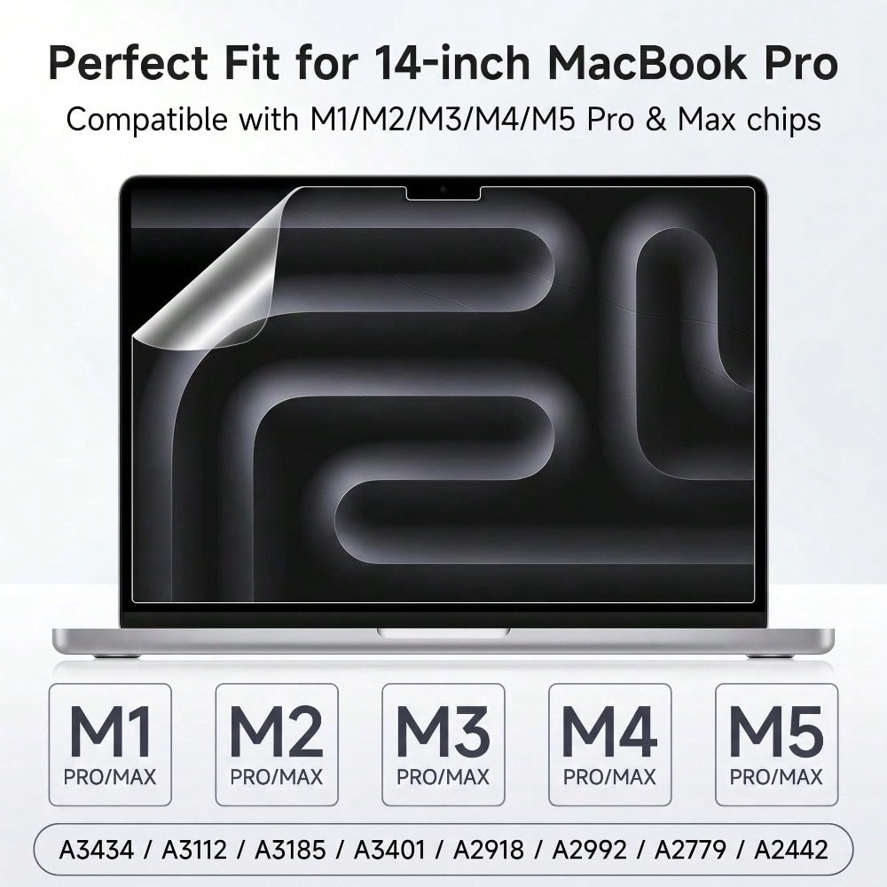 MacBook Pro 14 İnç M5 M4 M3 M2 - Matte Anti Glare Screen Protector incelemesi ve fiyatı