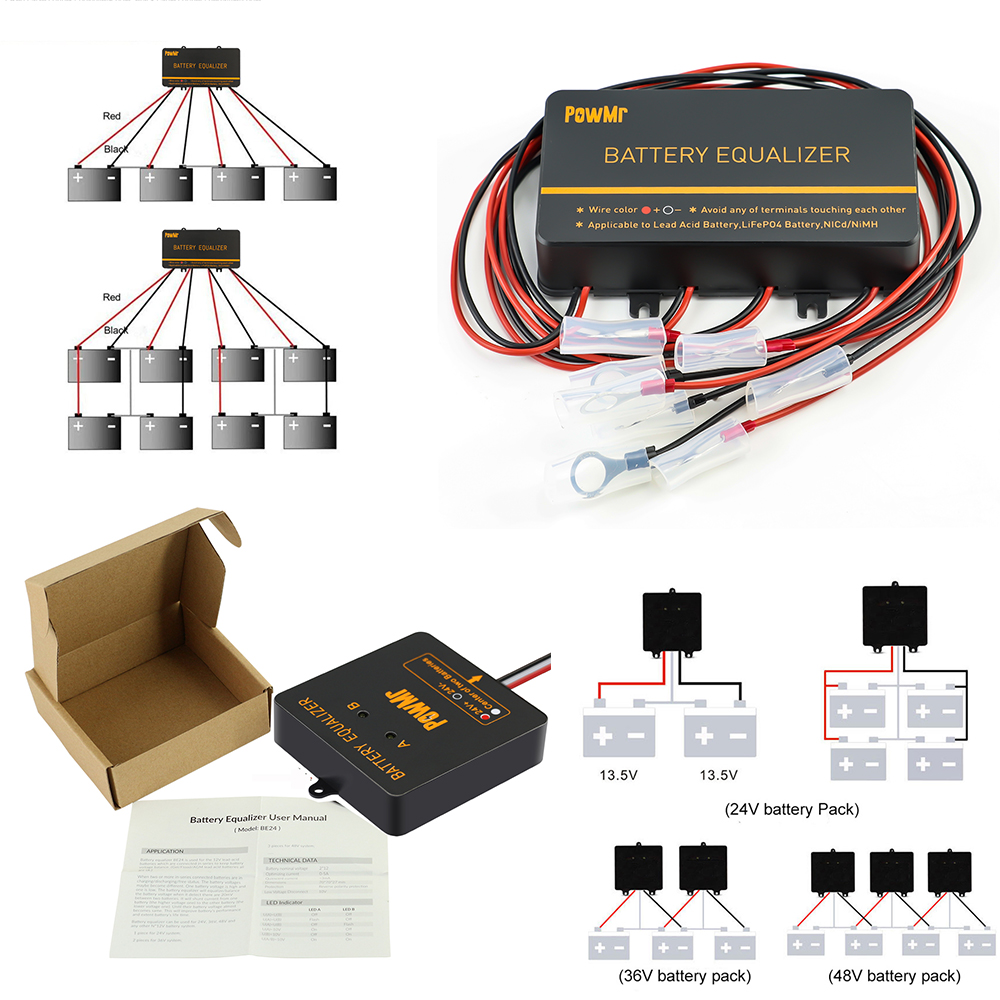PowMr ABD 24V 48V Akü Dengeley - Power Banks incelemesi ve fiyatı
