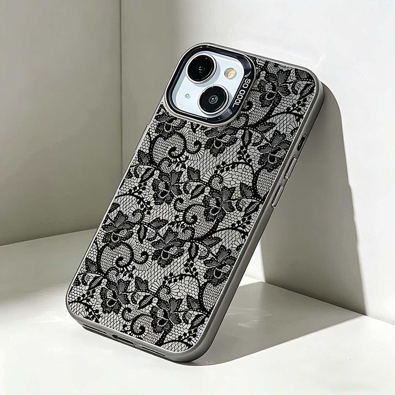 Vintage Siyah Dantel Çiçekli G - Vintage Floral Pattern Soft Case incelemesi ve fiyatı