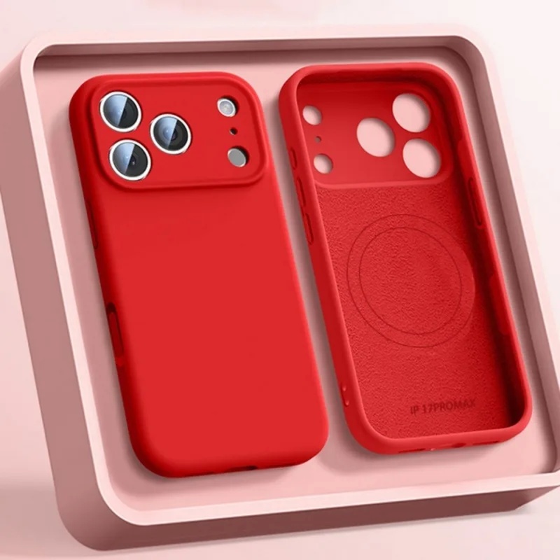 iPhone 17 16 15 14 13 Pro Max  - Liquid Silicone Magnetic Phone Case incelemesi ve fiyatı