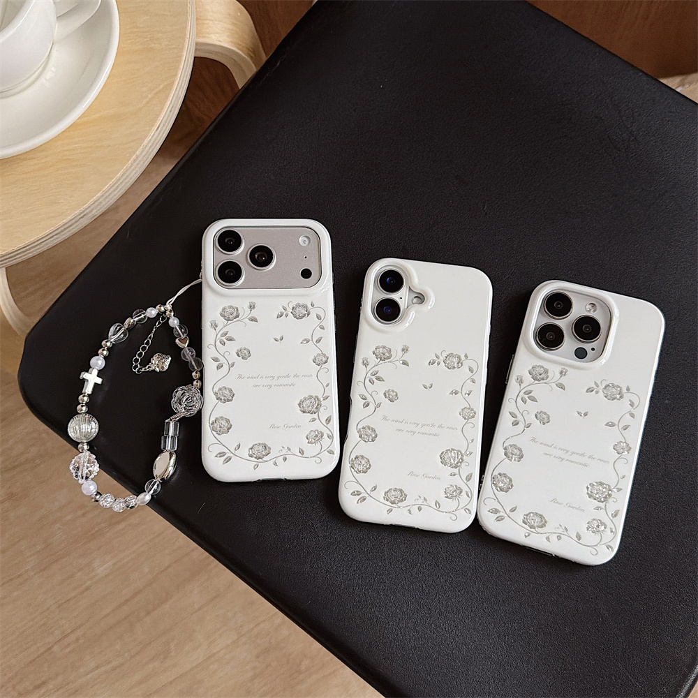 Vintage Gümüş Gül Bahçesi Tele - Vintage Floral Pattern Soft Case incelemesi ve fiyatı