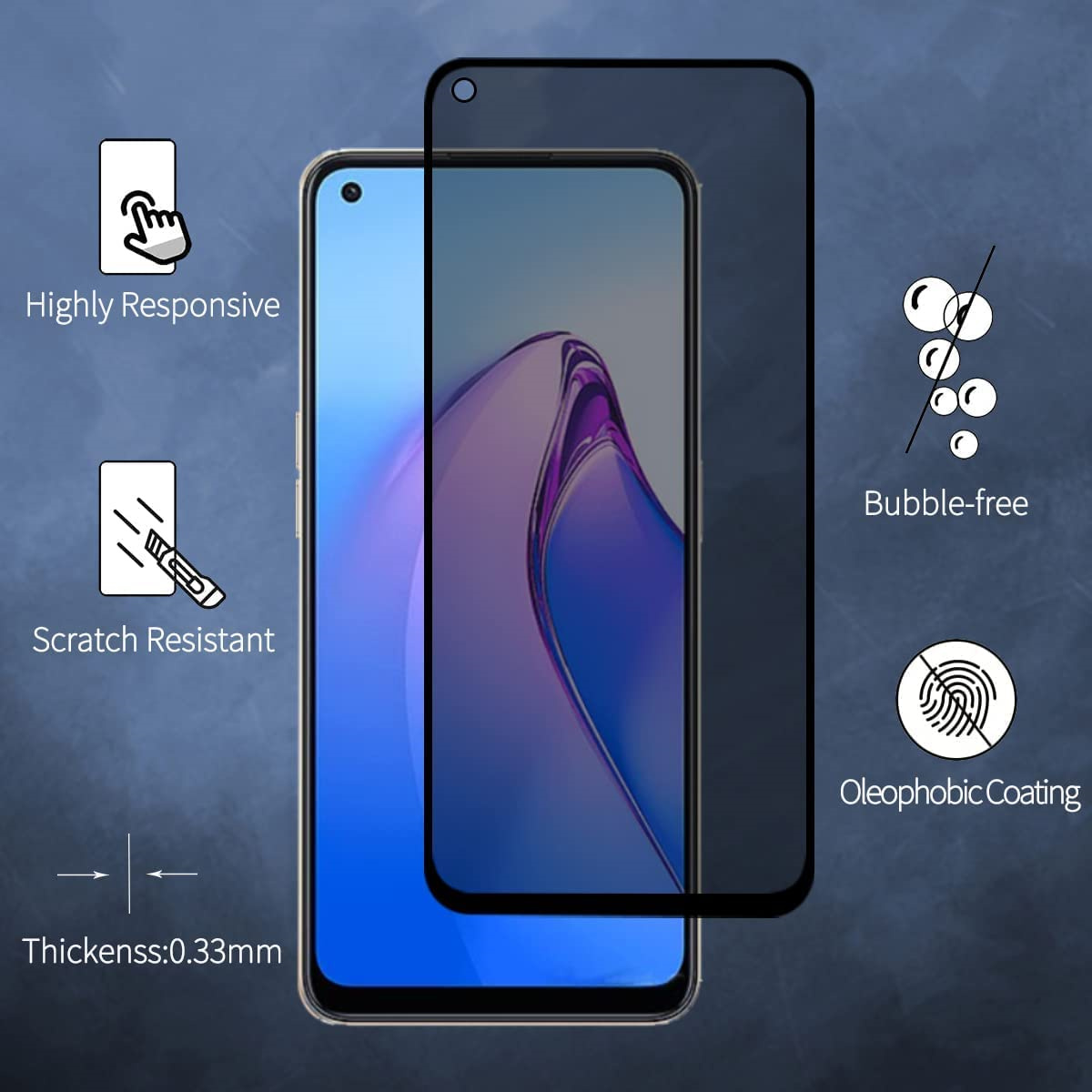 OPPO A78 4G gizlilik için Anti - Anti Spy Privacy Glass Case incelemesi ve fiyatı