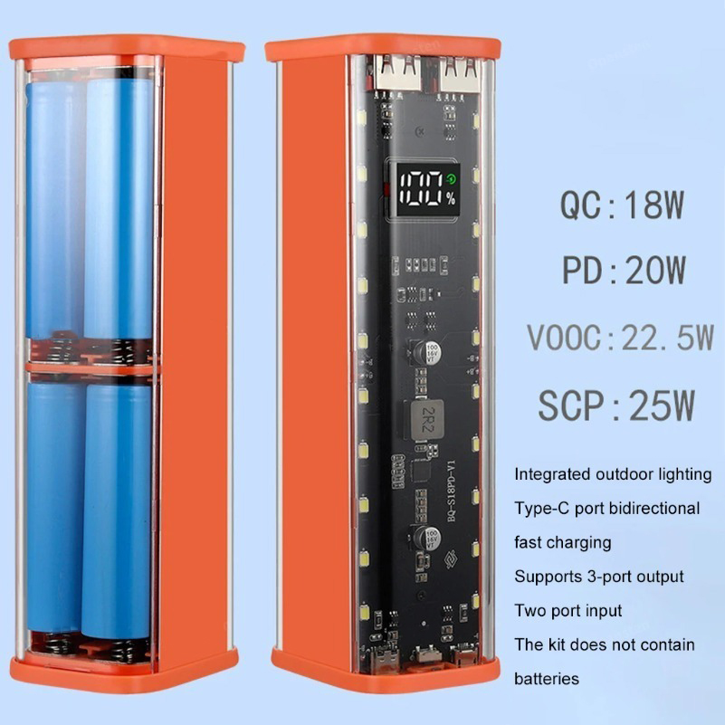 18650 Güç Bankası Kutusu USB C - Power Banks incelemesi ve fiyatı