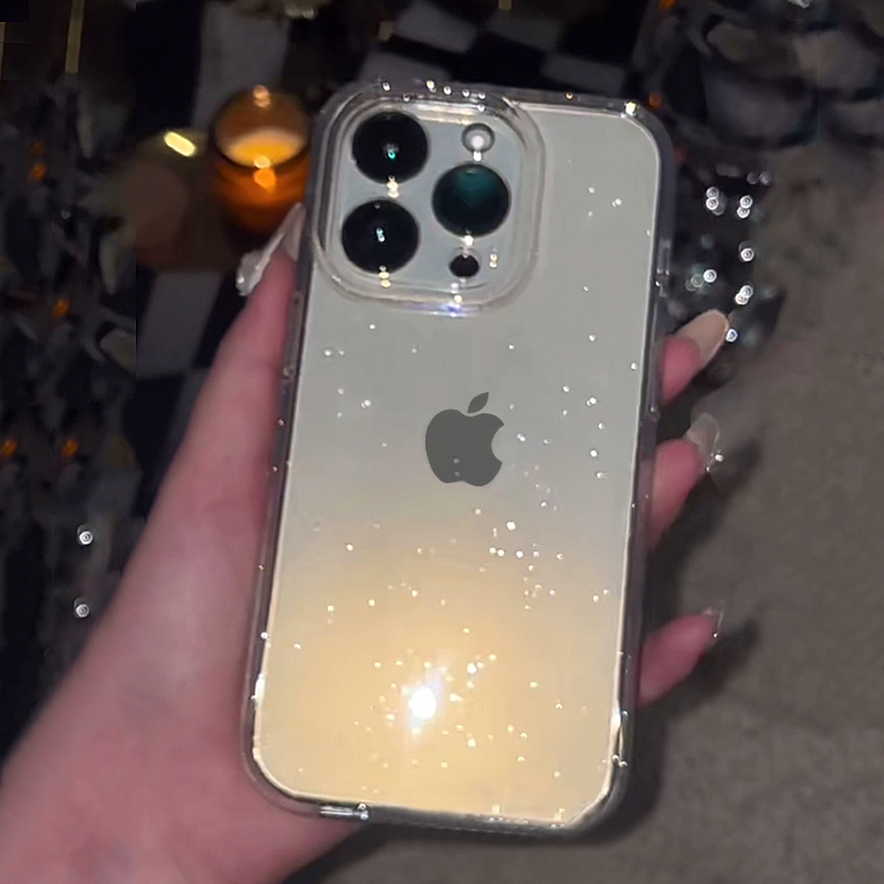 Şeffaf Basit Glitter Telefon K - Clear Shockproof Bumper Case incelemesi ve fiyatı