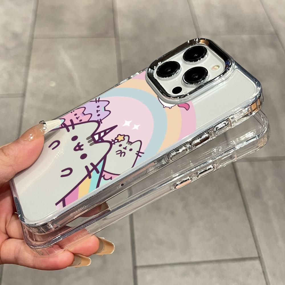 Çizgi Film Pusheen Kedi Mat Şe - Clear Shockproof Bumper Case incelemesi ve fiyatı