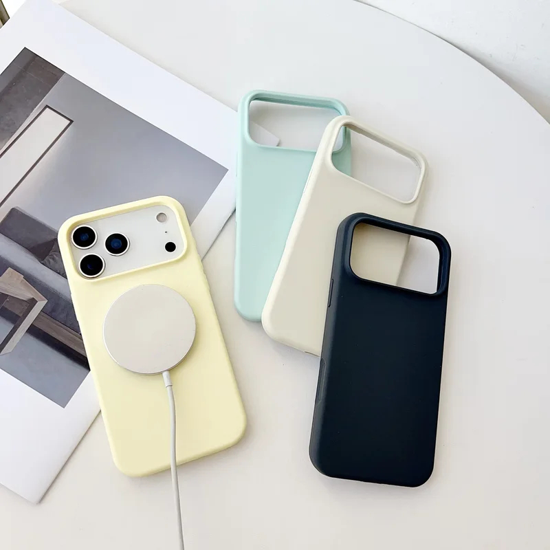 IPhone 17 Pro Max Air 16 15 14 - Liquid Silicone Magnetic Phone Case incelemesi ve fiyatı