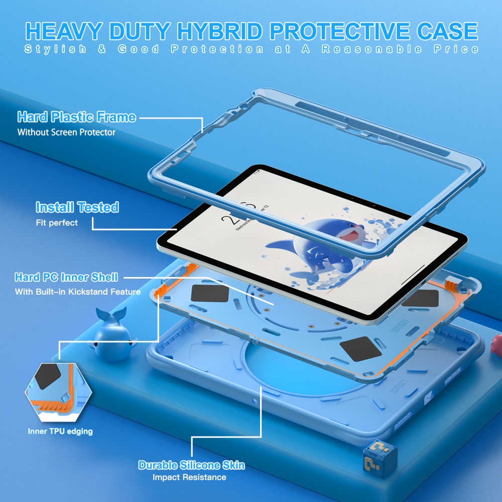 iPad Mini A17Pro Mini6 Çocukla - Cute Cartoon Wrist Strap Silicone Case incelemesi ve fiyatı