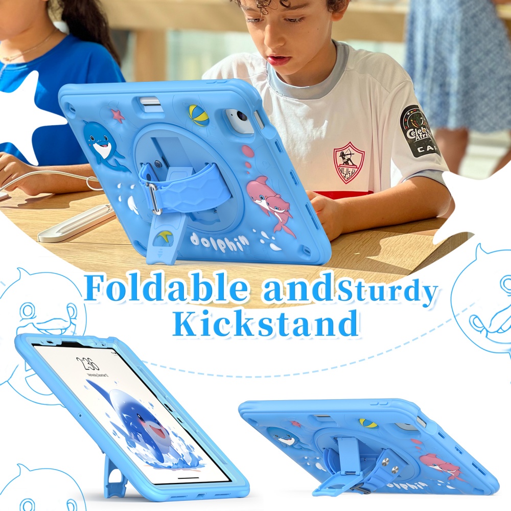 iPad Mini A17Pro Mini6 Çocukla - Cute Cartoon Wrist Strap Silicone Case incelemesi ve fiyatı