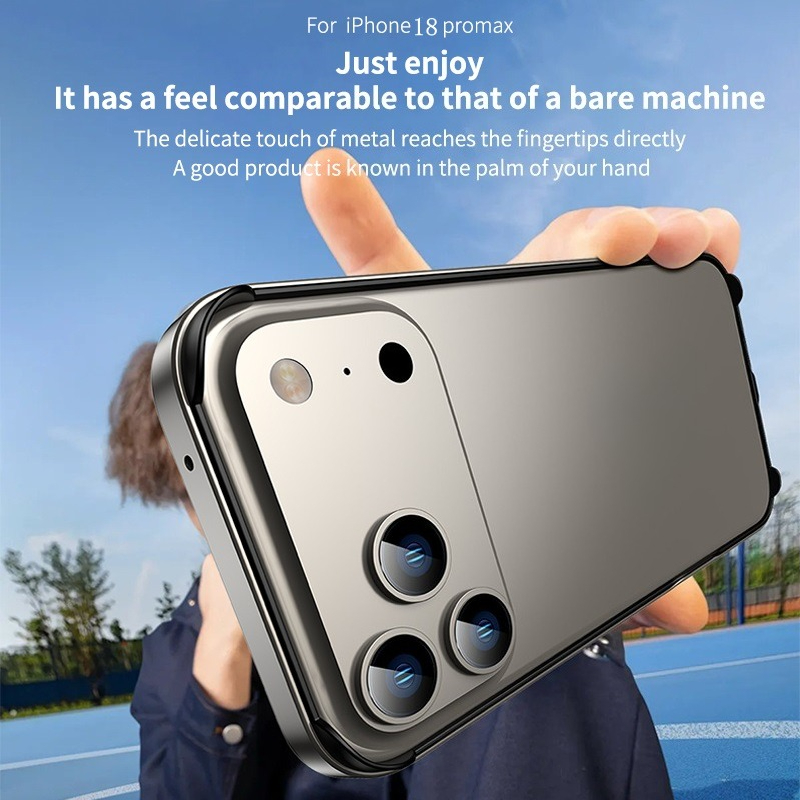 iPhone 18 17 Pro Max Air için  - Metal Bumper Aluminum Frame Case incelemesi ve fiyatı