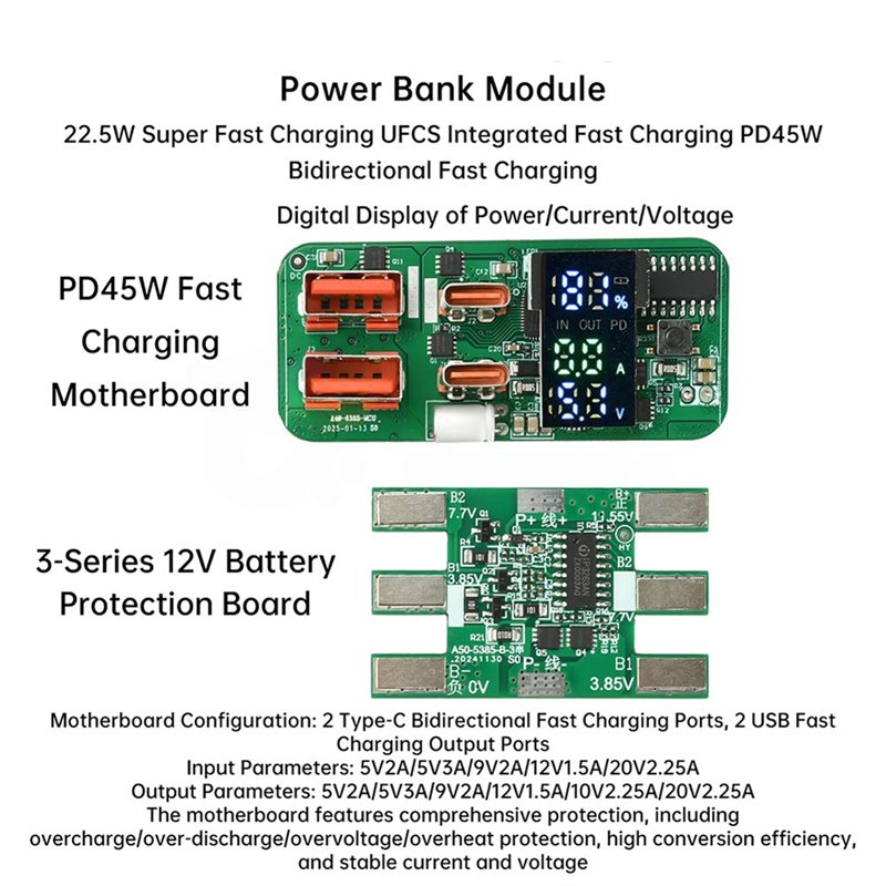 ABKN-DIY Şarj Modülü PD45W 3S  - Power Banks incelemesi ve fiyatı