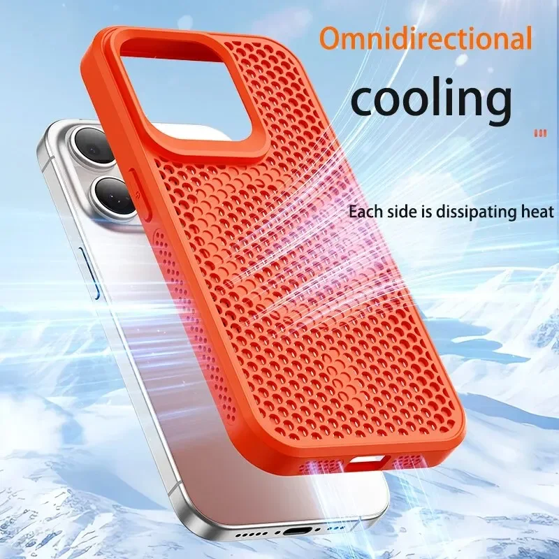 iPhone 16 14 15 13 12 11 Pro M - Heat Dissipation Mesh Breathable Case incelemesi ve fiyatı