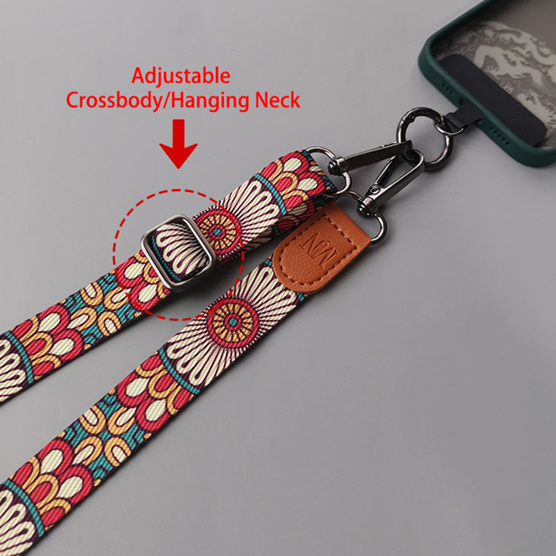 Retro Totem Desen Crossbody Ce - Crossbody Lanyard Neck Strap Case incelemesi ve fiyatı