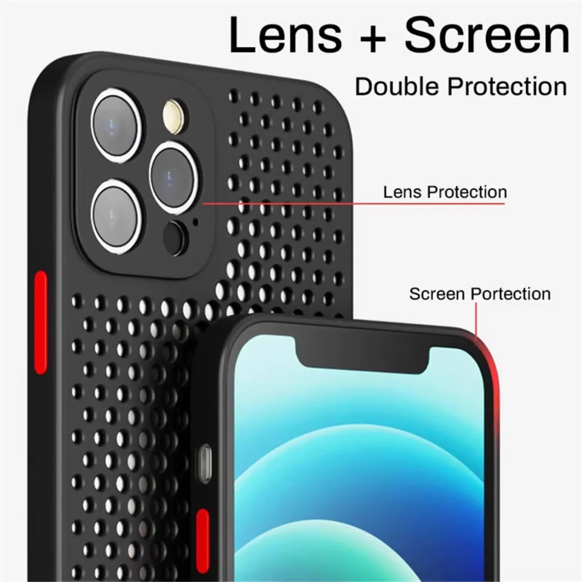 Isı dağılımı soğutma telefon k - Heat Dissipation Mesh Breathable Case incelemesi ve fiyatı
