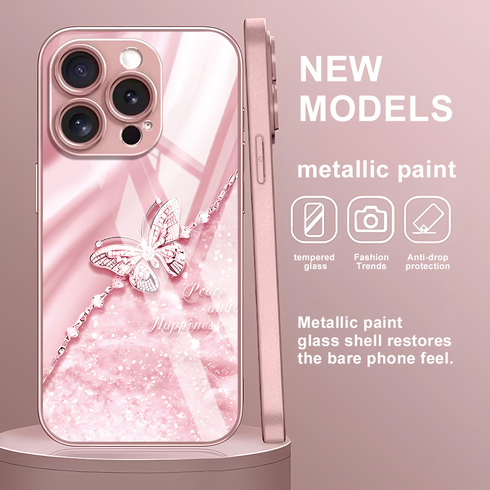 Pembe Kelebek Temperli Cam Kıl - Screen Protectors incelemesi ve fiyatı