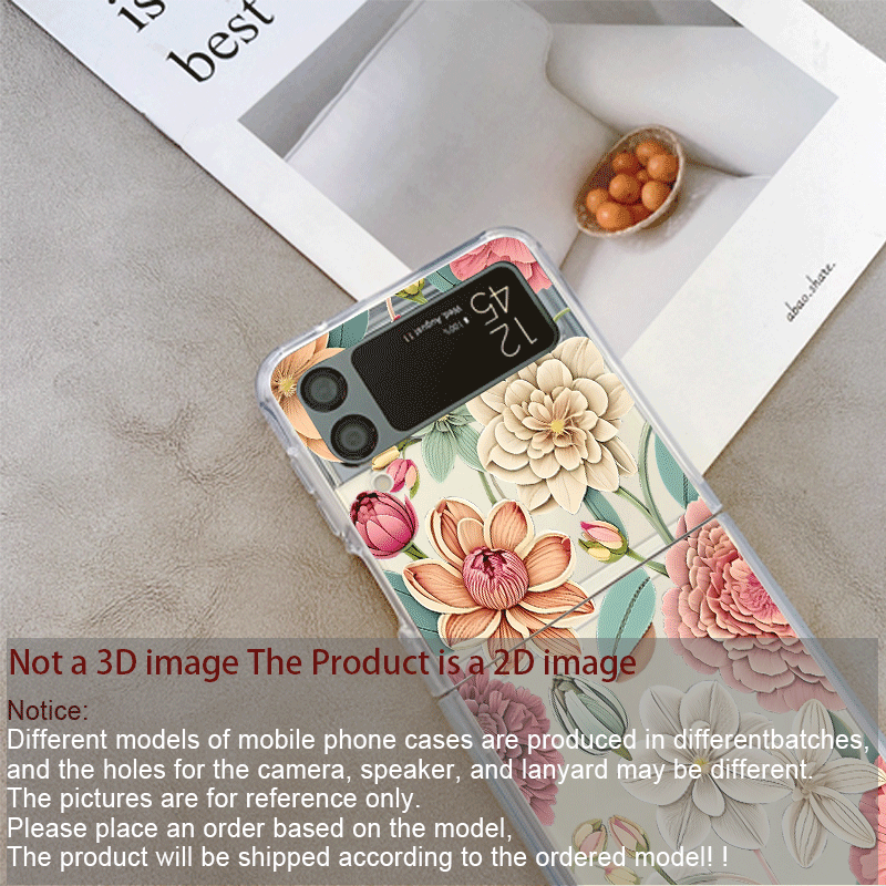 Samsung Galaxy Z Flip 5 4 6 7  - Vintage Floral Pattern Soft Case incelemesi ve fiyatı